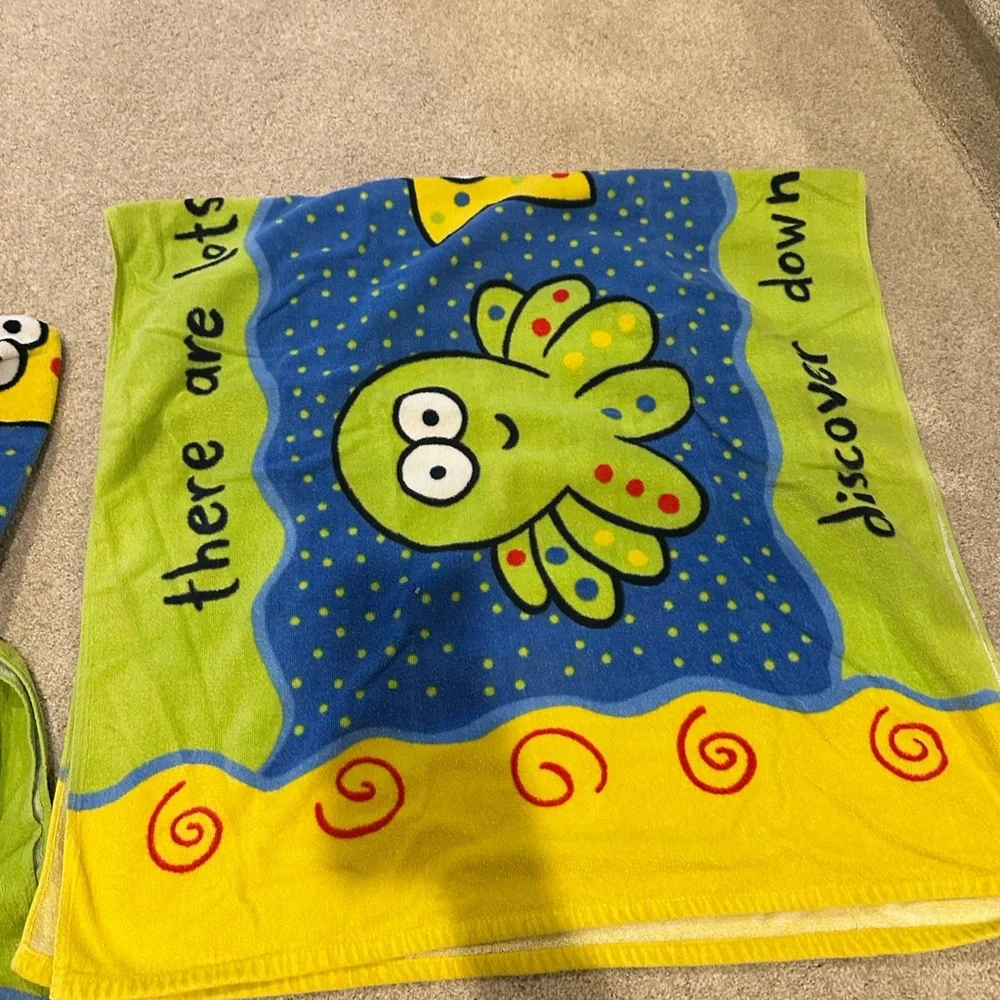 Colorful Ocean-Themed Towel Bundle